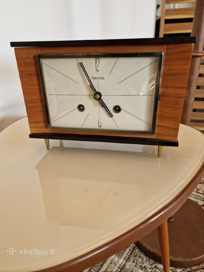 Vintažinis Mid Century Harmle stalo laikrodis - nuotraukos Nr. 19