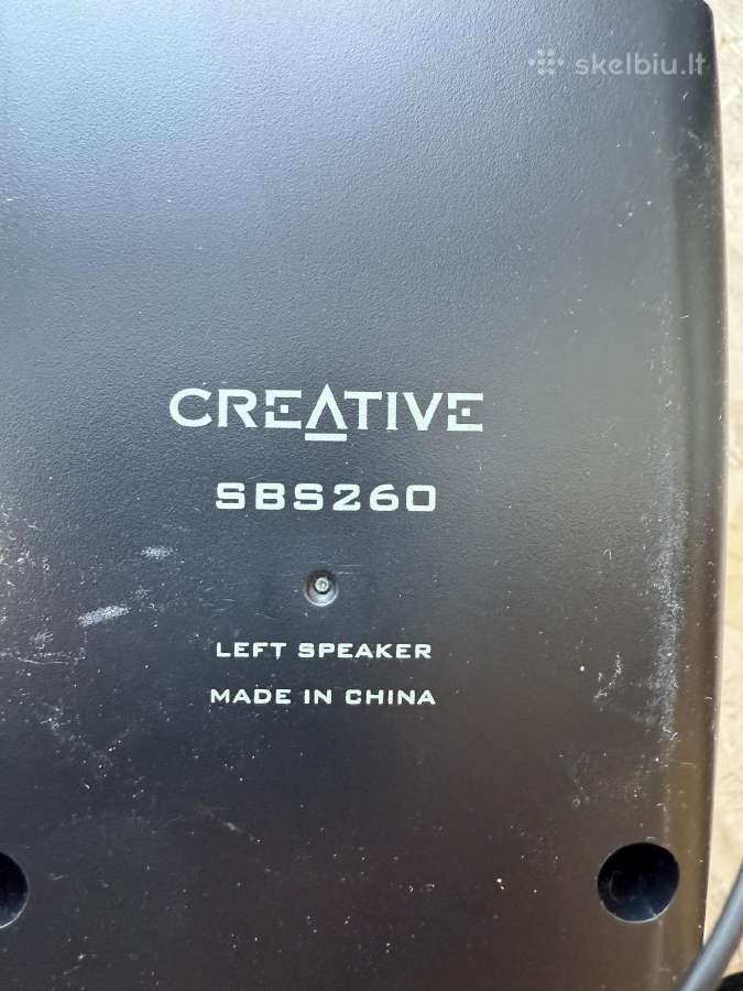Creative Sbs260 Speakers (kolonėlės) - nuotraukos Nr. 2