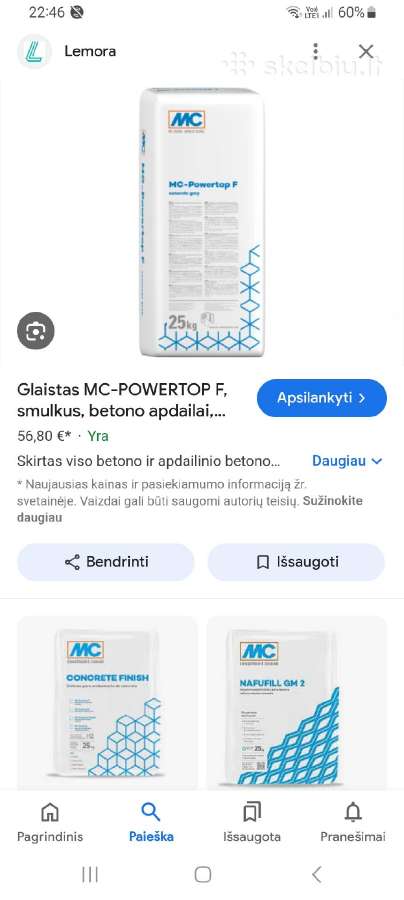Likutis po Statybų
