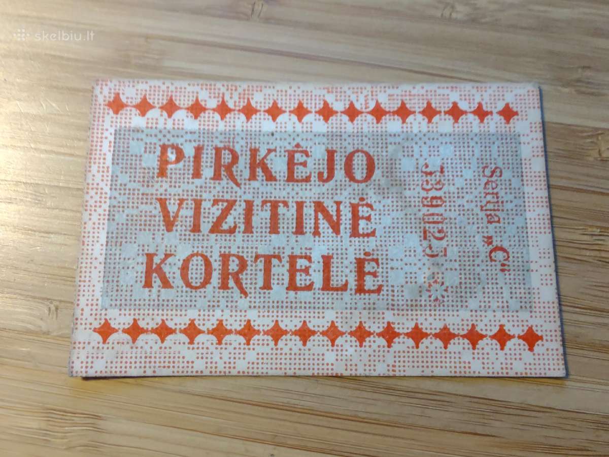 Pirkėjo vizitinė kortelė - nuotraukos Nr. 2