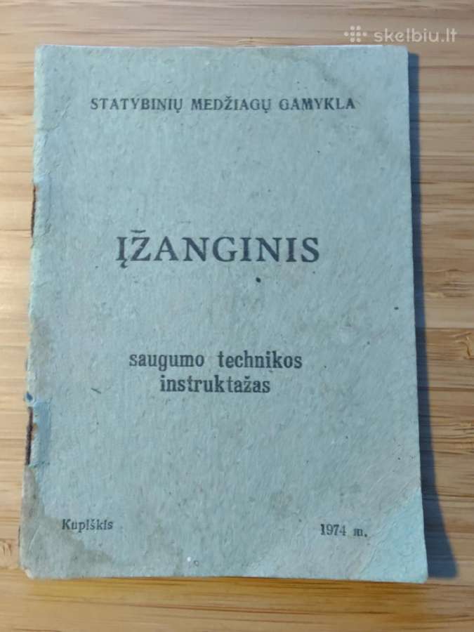 Saugumo technikos instruktažas 1974 Kupiškis