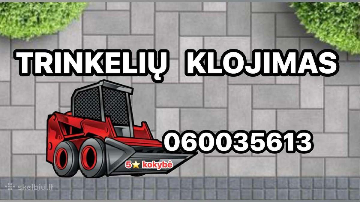 Trinkelių klojimas,pagrindų įrengimas,bordiūrai. - nuotraukos Nr. 2