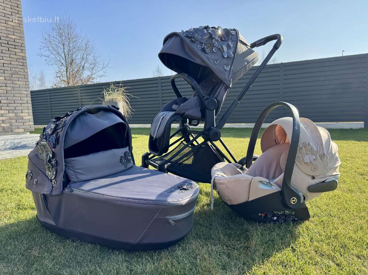 Cybex Priam Simply Flowers grey V4
