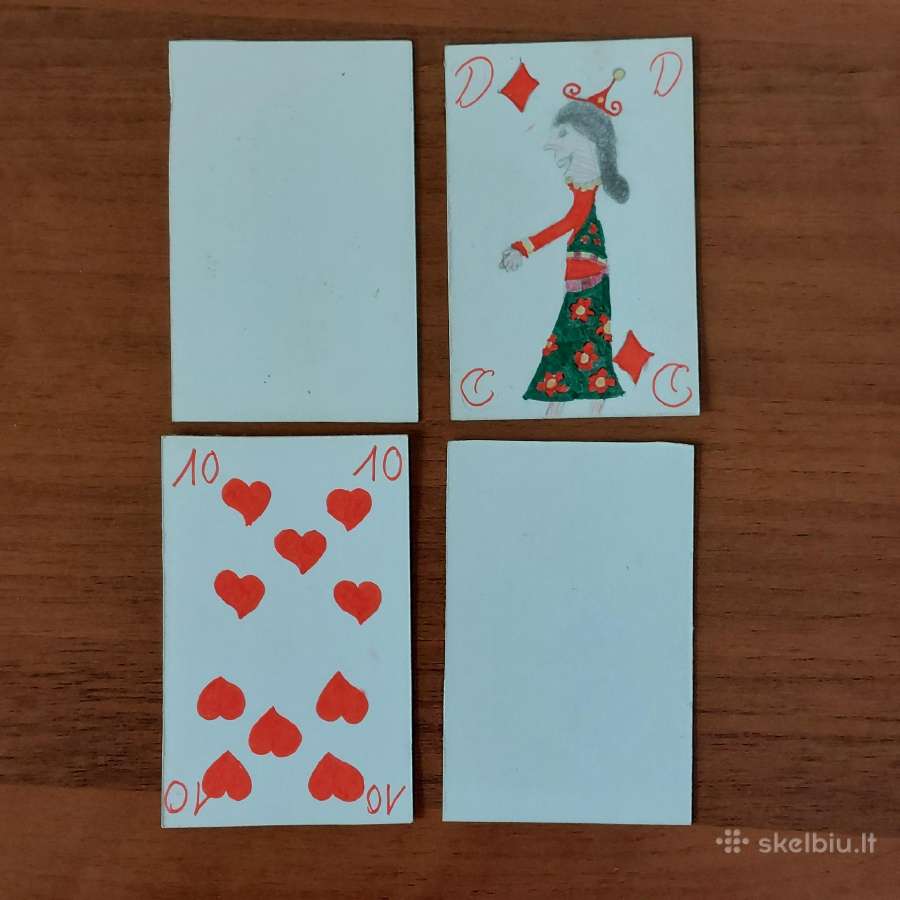 Tapytojo pieštos kortos/ Kortos-piešiniai / Tapyba - nuotraukos Nr. 7