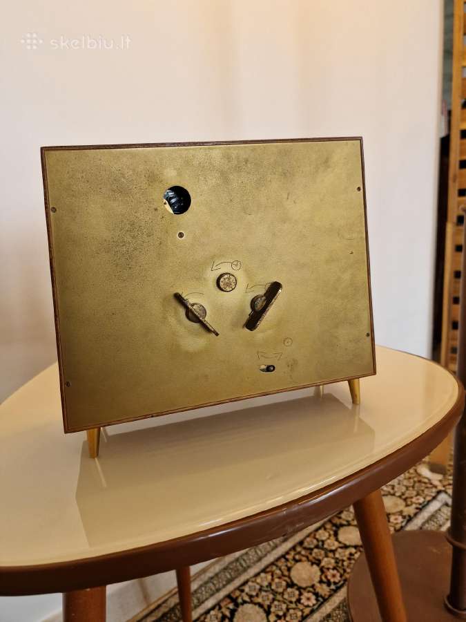 Vintažinis Mid Century stalo laikrodis Junghans - nuotraukos Nr. 6