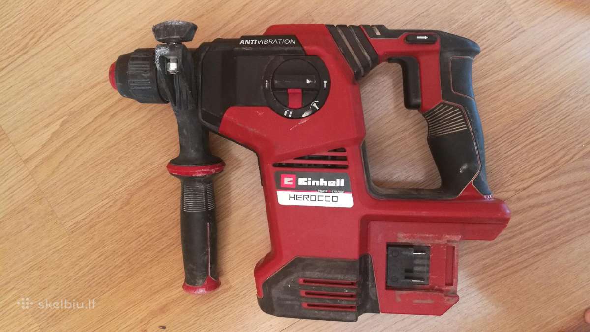 Einhell Akum.18v ir 36 v perforatoriai.