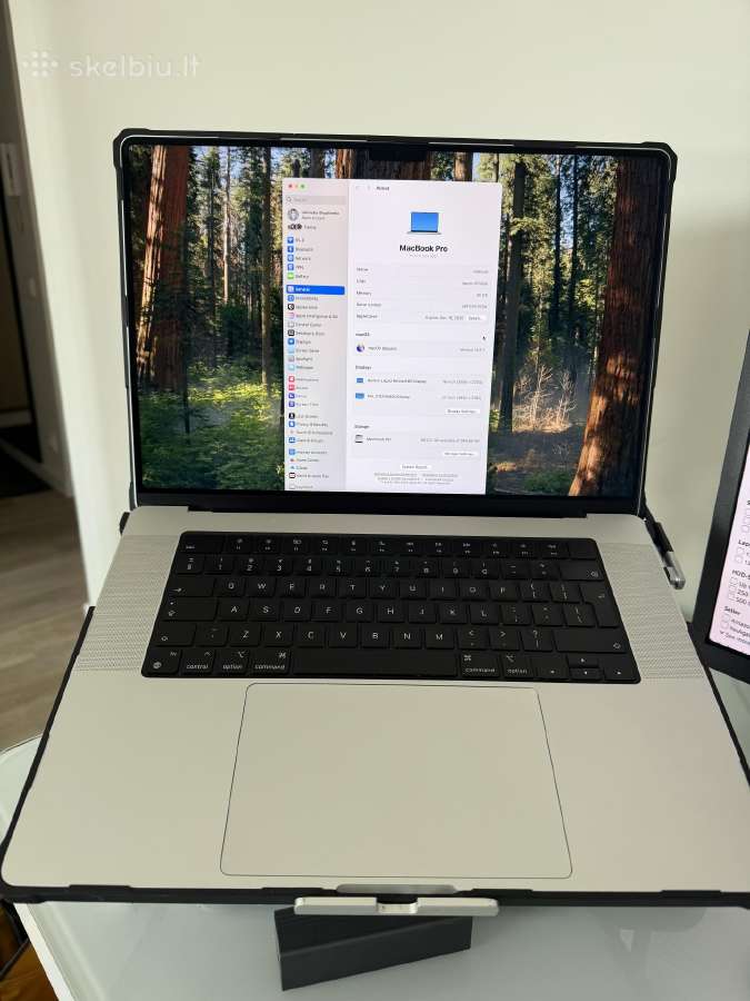 MacBook pro m3 max 1tb 48gb sidabrinis - nuotraukos Nr. 2