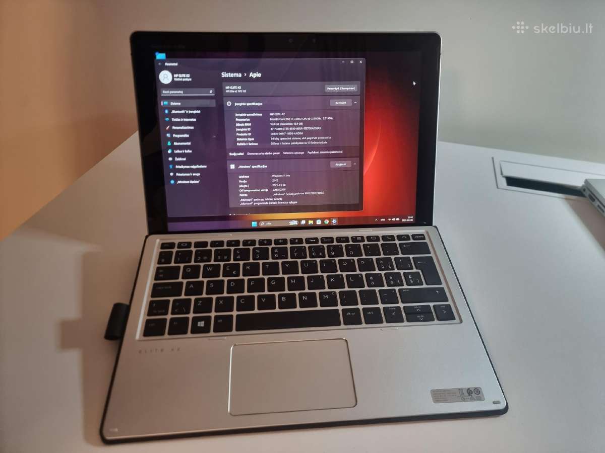 Hp Elite x2 1012 G2 i5-7200u 2.5ghz (touch screen) - nuotraukos Nr. 3