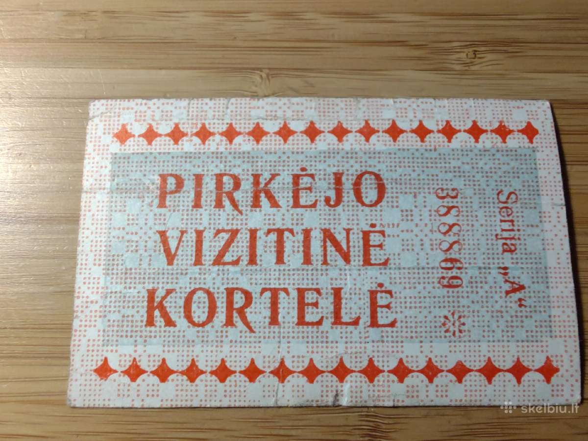 Pirkėjo vizitinė kortelė - nuotraukos Nr. 2