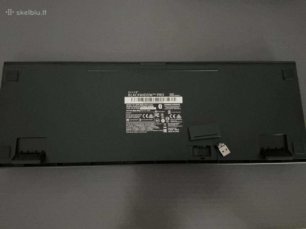 Razer Blackwidow V3 Pro Klaviatūra - nuotraukos Nr. 2