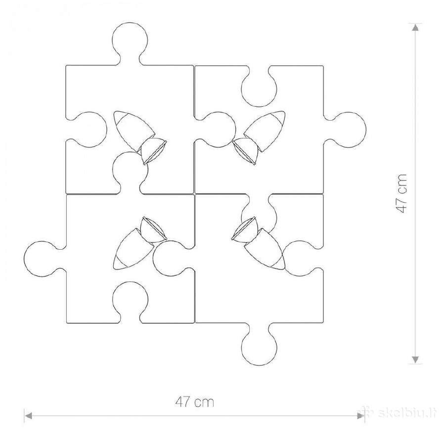 Nowodvorski sieninis / lubinis šviestuvas Puzzle - nuotraukos Nr. 2