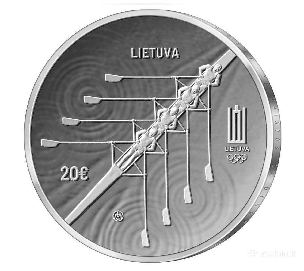 2021 Lietuva Tokijas Xxxii Olimpiada 20 eurų sidab