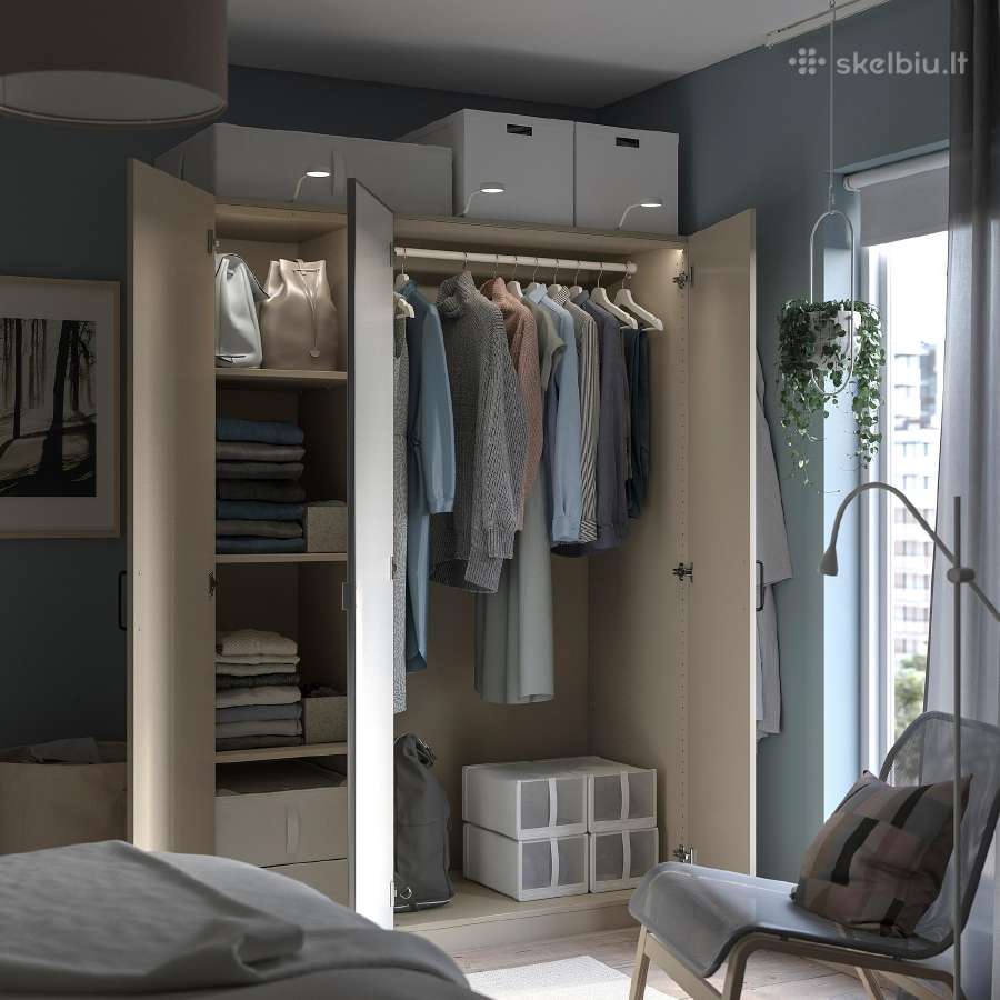 Ikea Pax spinta ir remai - nuotraukos Nr. 3