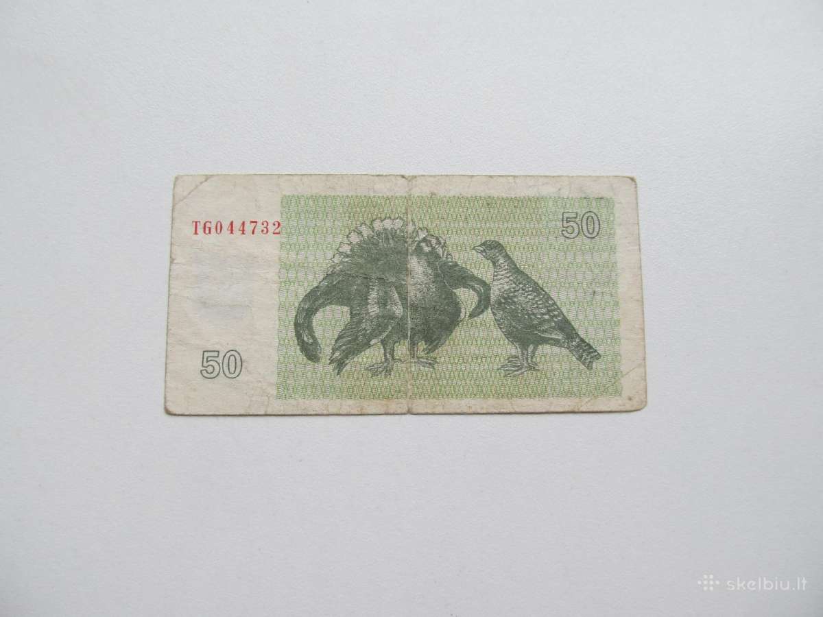 50 talonu , Lietuva , 1992 tetervinai