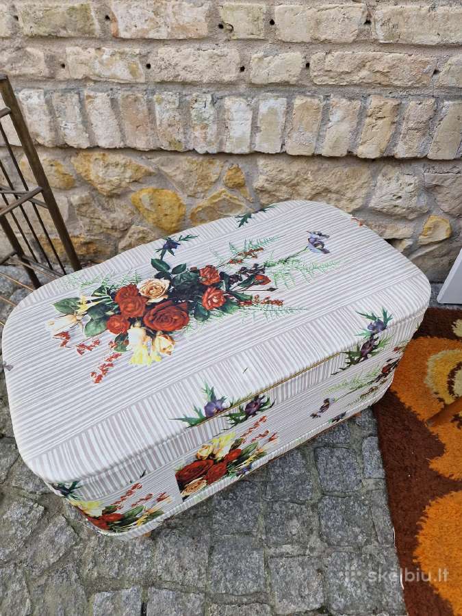 Vintažinis Mid Century pufas/ daiktadėžė - nuotraukos Nr. 11