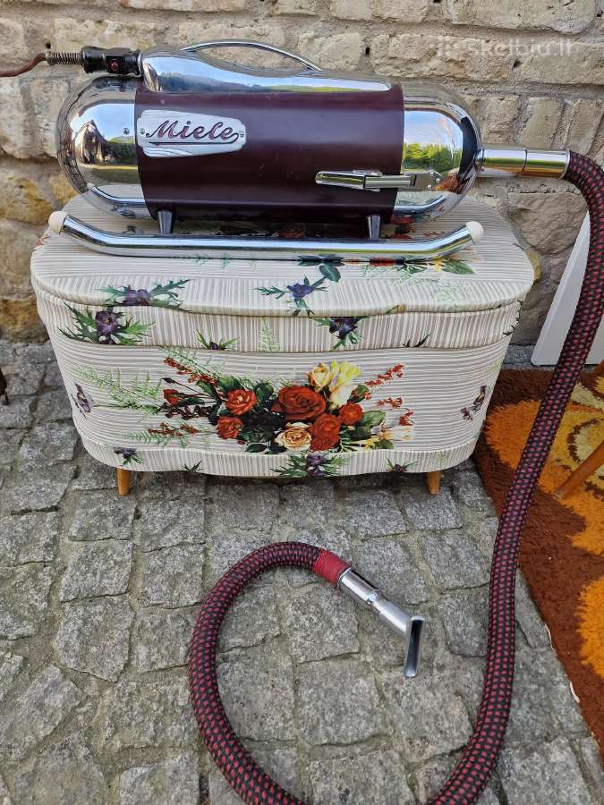 Vintažinis Mid Century pufas/ daiktadėžė - nuotraukos Nr. 13