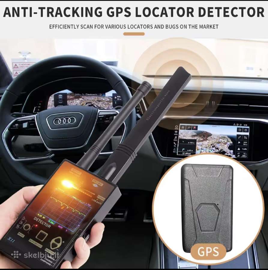 Sekimo GPS - pasiklausymo įrangos detektorius