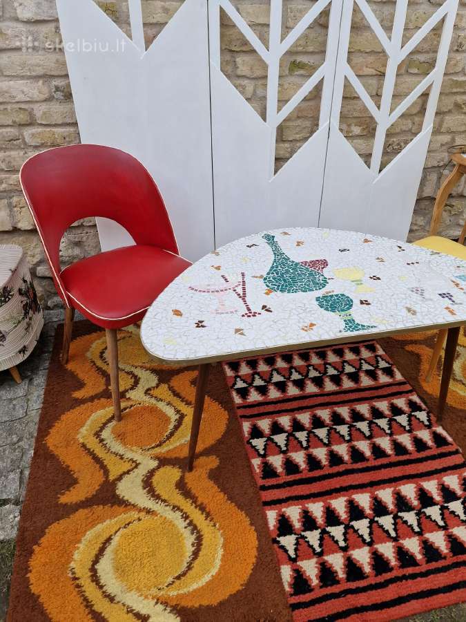Vintažinis Mid Century keramikinis kavos staliukas - nuotraukos Nr. 19