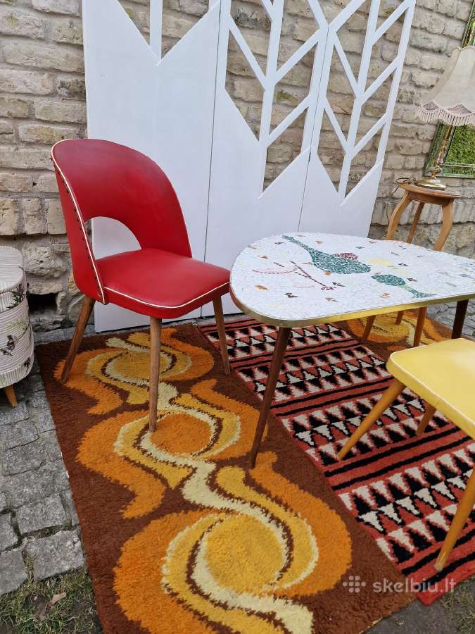 Vintažinis Mid Century keramikinis kavos staliukas - nuotraukos Nr. 22