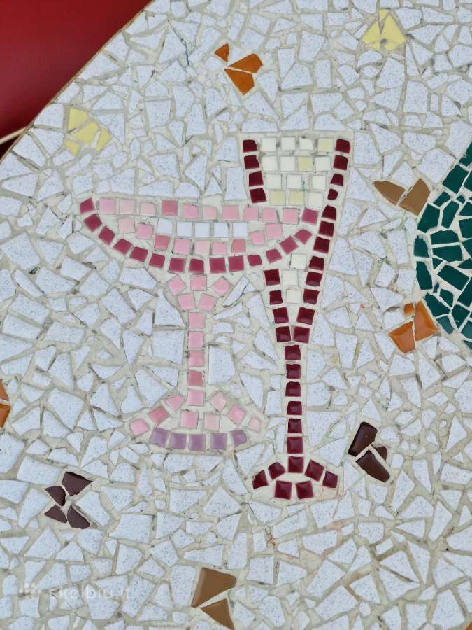 Vintažinis Mid Century keramikinis kavos staliukas - nuotraukos Nr. 8