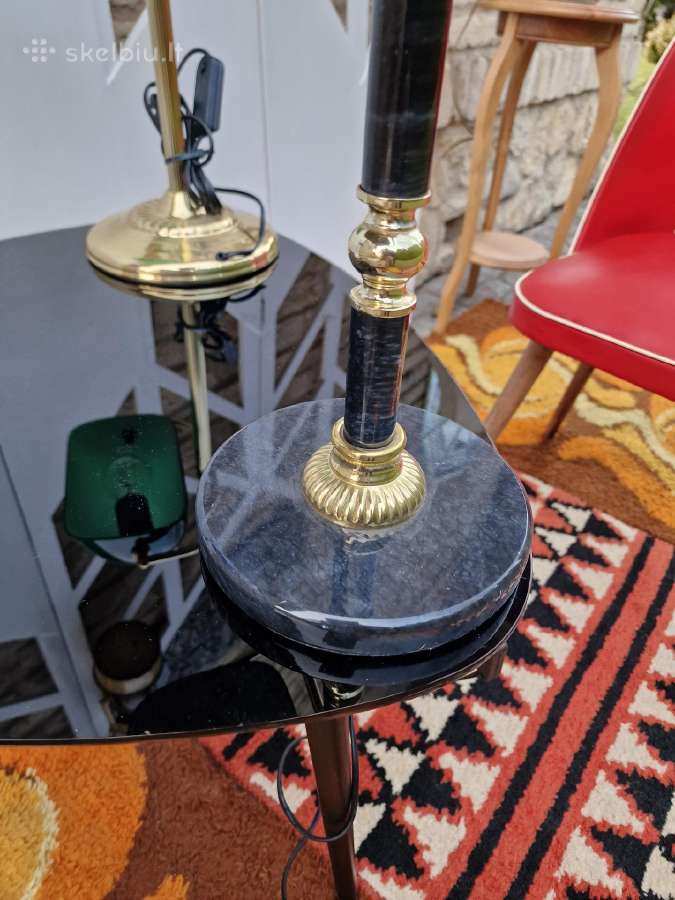 Vintažinės Mid Century "bankinės" stalo lempos - nuotraukos Nr. 10