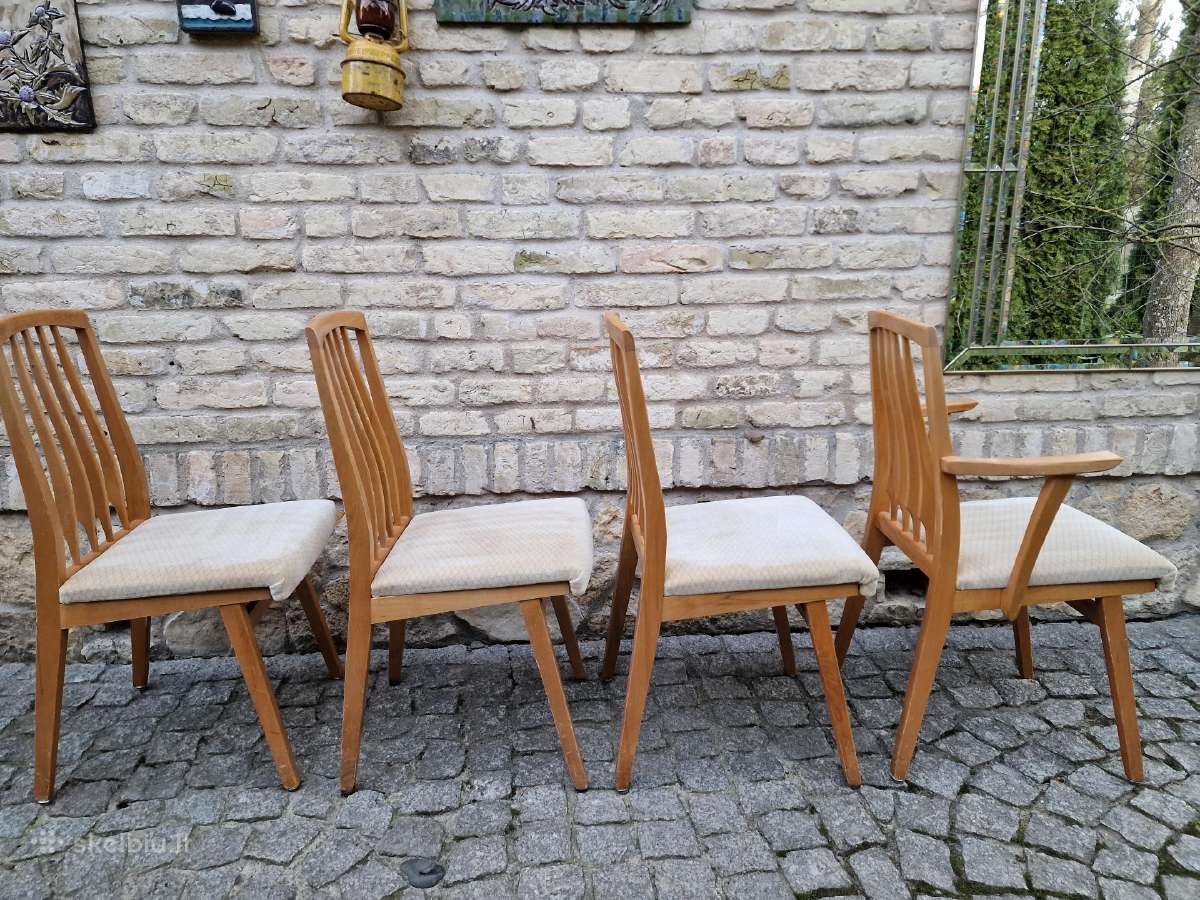 Vintažinės Mid Century bukmedžio kėdės Casala - nuotraukos Nr. 2