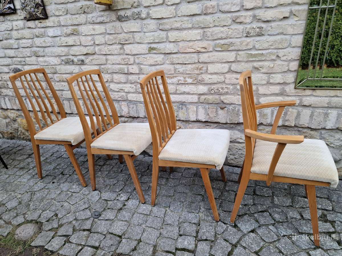 Vintažinės Mid Century bukmedžio kėdės Casala - nuotraukos Nr. 3
