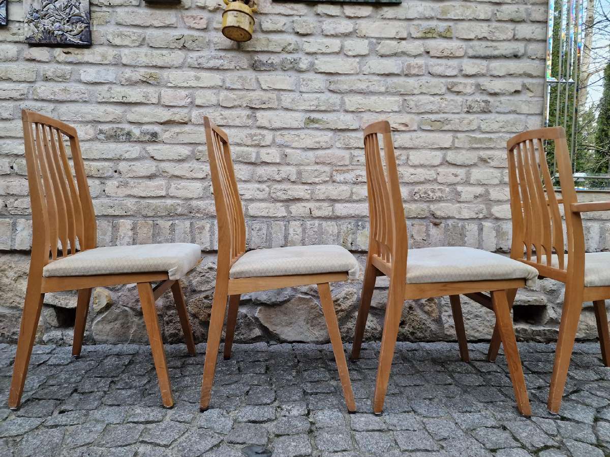 Vintažinės Mid Century bukmedžio kėdės Casala - nuotraukos Nr. 4