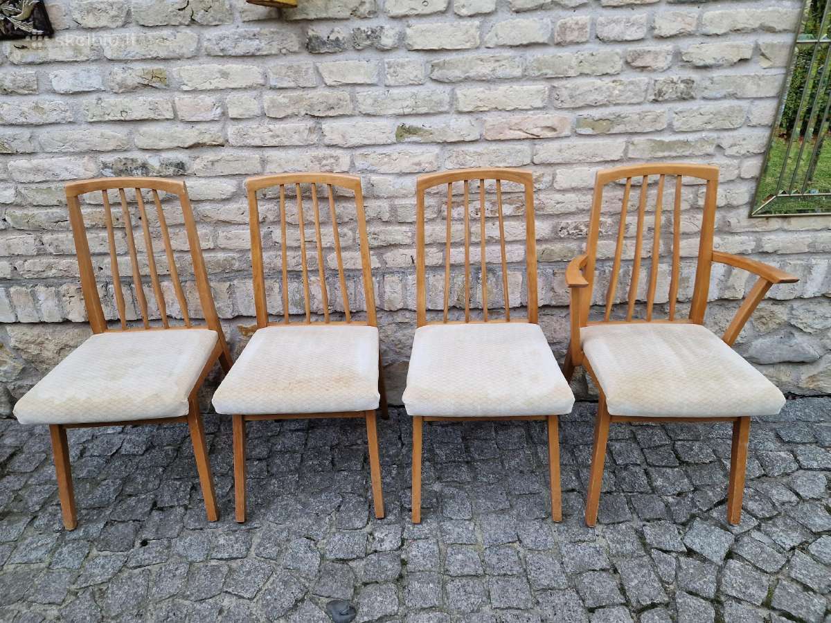 Vintažinės Mid Century bukmedžio kėdės Casala - nuotraukos Nr. 11