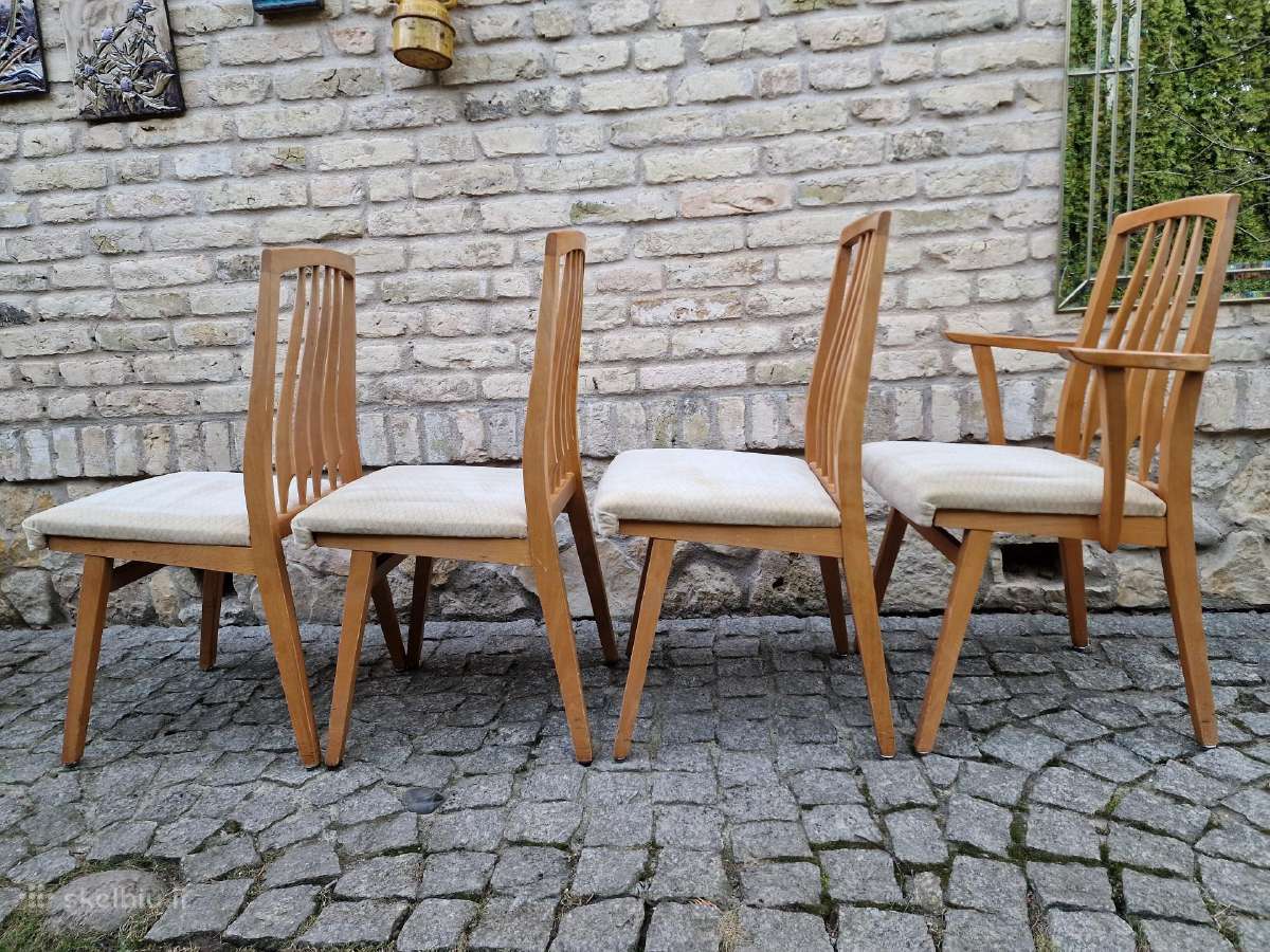 Vintažinės Mid Century bukmedžio kėdės Casala - nuotraukos Nr. 17