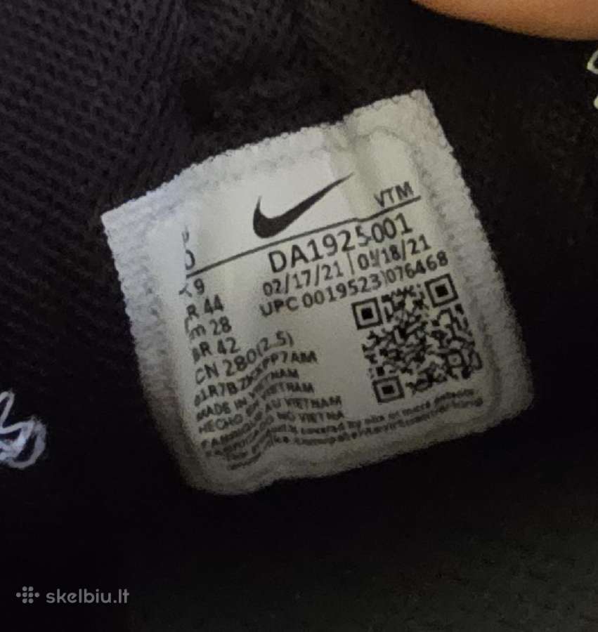 Nike da1925-001 batai 44 dydis - nuotraukos Nr. 9