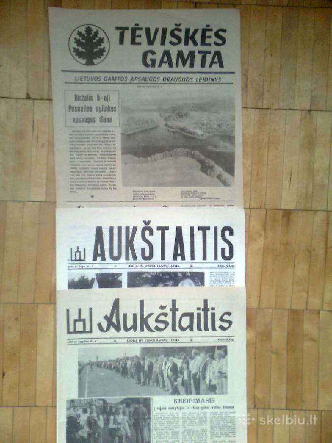 Įvairūs 1989 metų lietuviški laikraščiai - nuotraukos Nr. 3