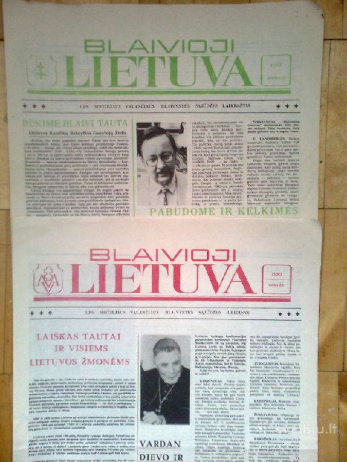 Įvairūs 1989 metų lietuviški laikraščiai - nuotraukos Nr. 2