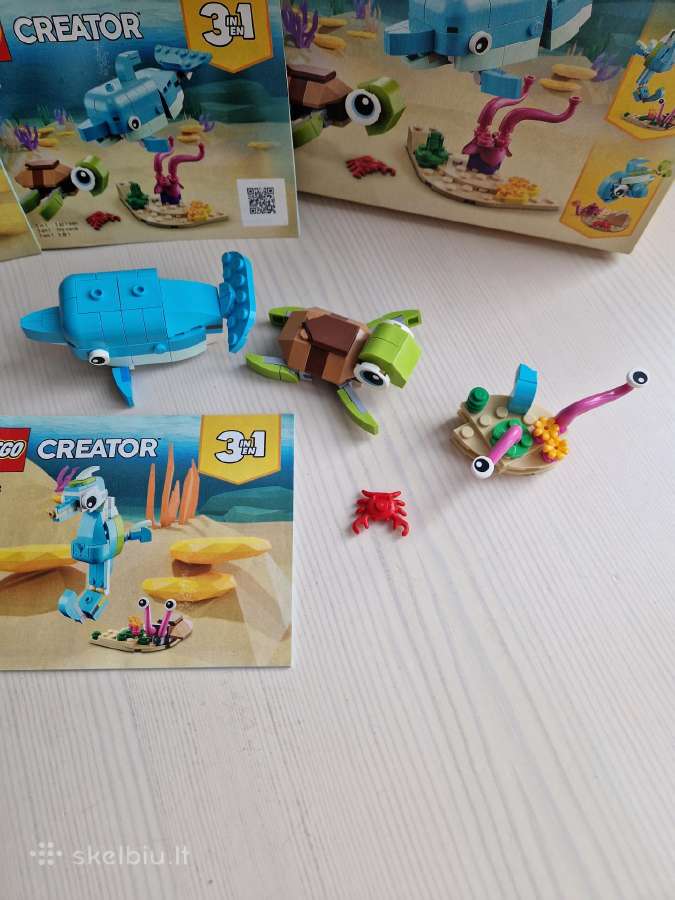Lego 31128 Creator Delfinas ir vėžlys - nuotraukos Nr. 4