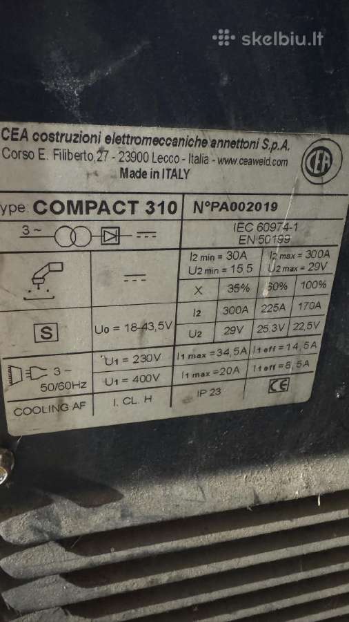 Suvirinimo pusautomatis Compact 310 - nuotraukos Nr. 3