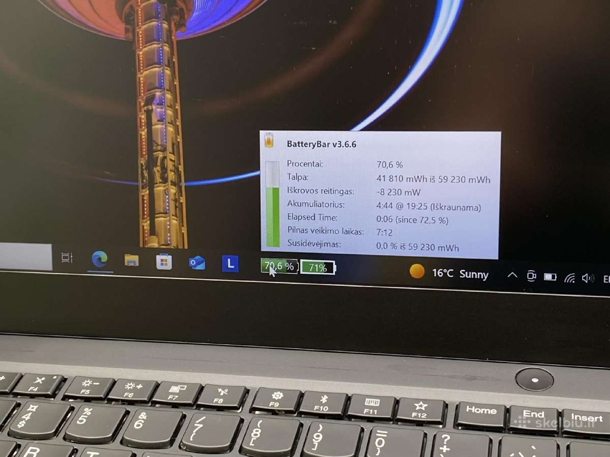 Lenovo Thinkpad T490s i5-8265u 8ram 256ssd #1-106 - nuotraukos Nr. 5