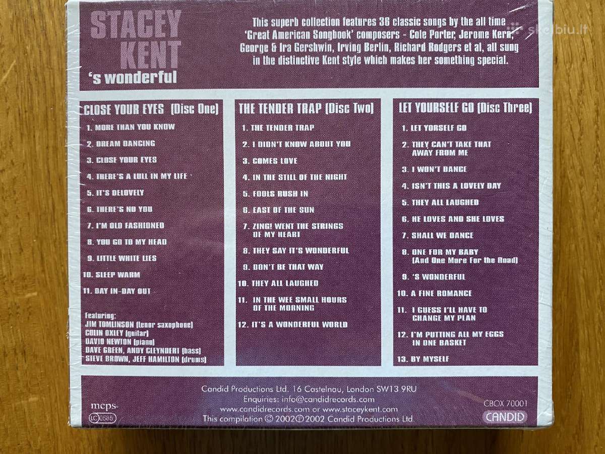 Originalus Stacey Kent – 'S Wonderful 3 X CD - nuotraukos Nr. 2