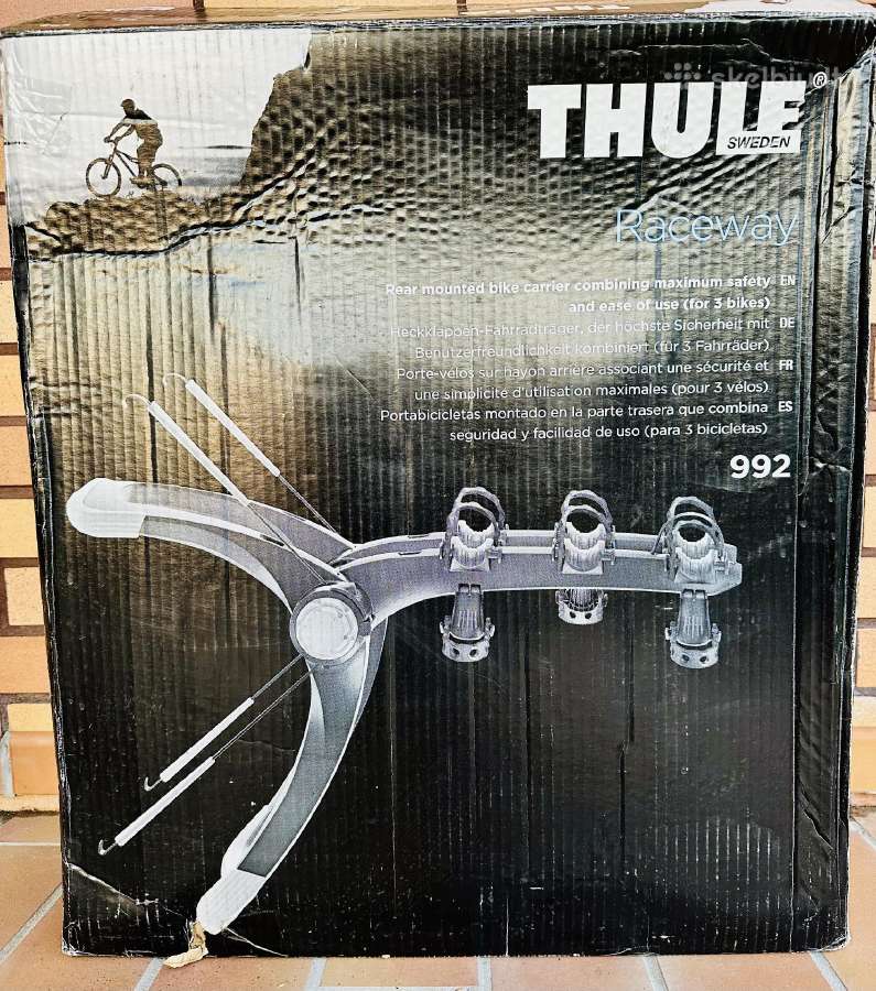 Naujas Thule 992 Raceway 3 dviračiams vežti