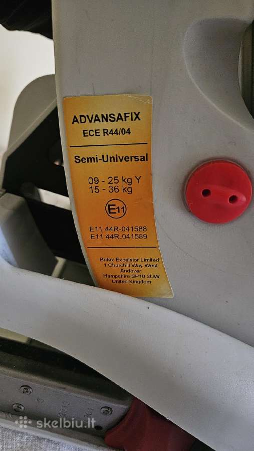 Britax Romer Advansafix autokėdutė 9-36kg - nuotraukos Nr. 7