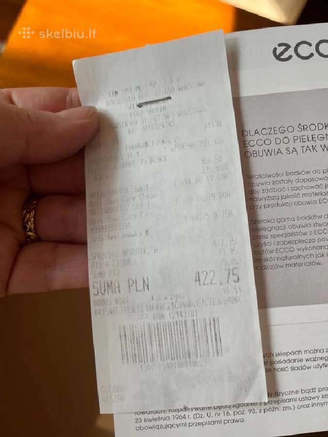 Ecco rudens-pavasario odiniai aulinukai, 39 dydis - nuotraukos Nr. 12