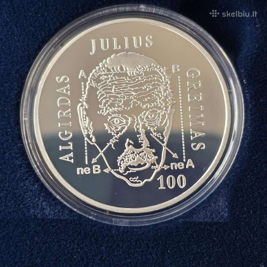 Lietuva 2017m 20eurų Julius Greimas - nuotraukos Nr. 2
