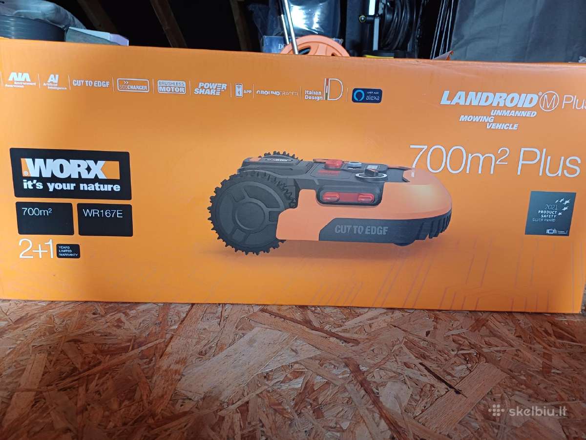 Vejos pjovimo robotas Worx M700plus Wr167e