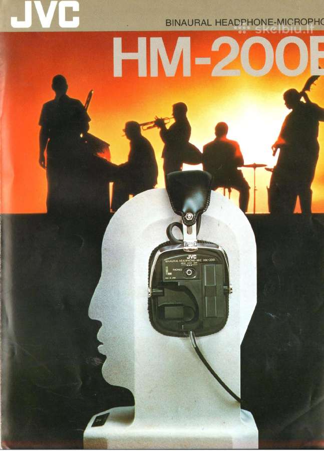 Ausinės su originaliu JVC stovu JVC Hm-200e - nuotraukos Nr. 2