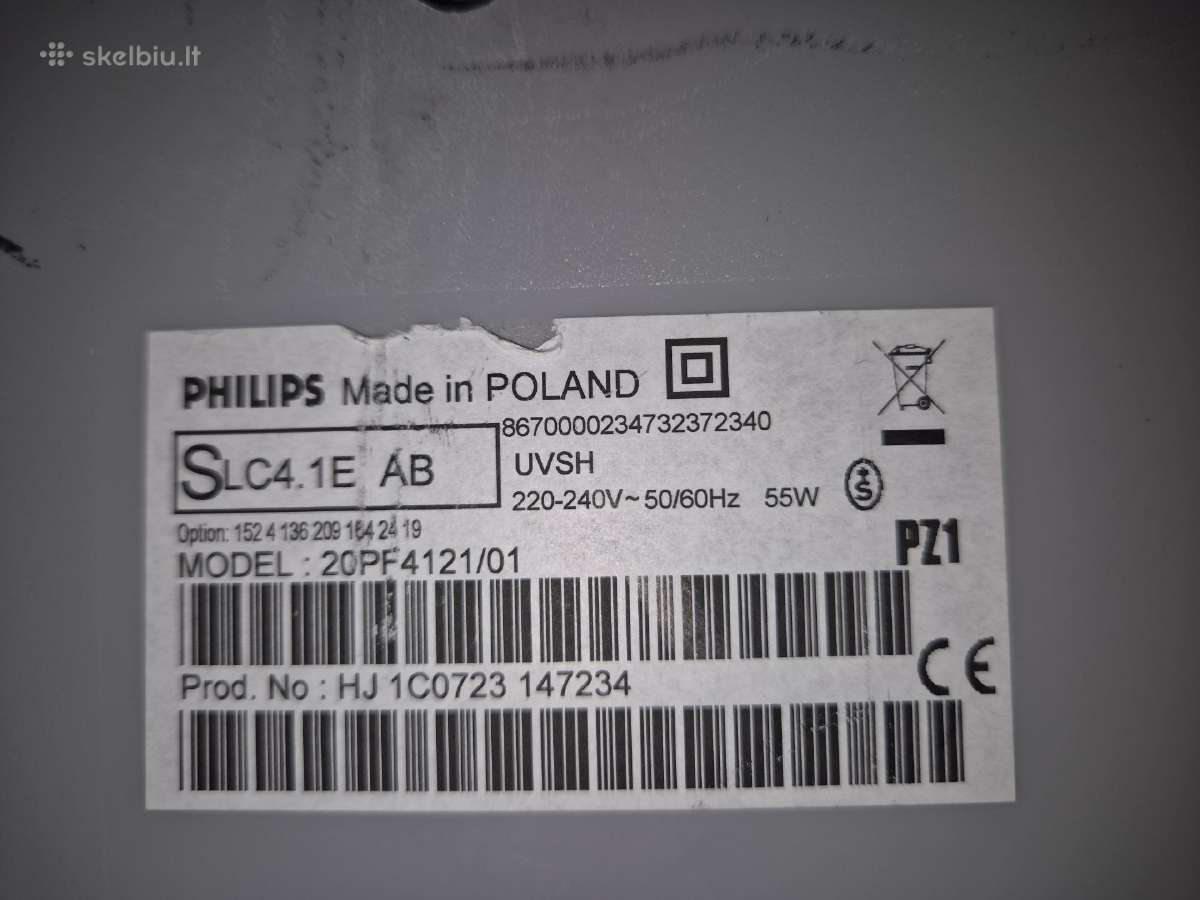 Televizorius monitorius Philips 20pf4121/01 - nuotraukos Nr. 4