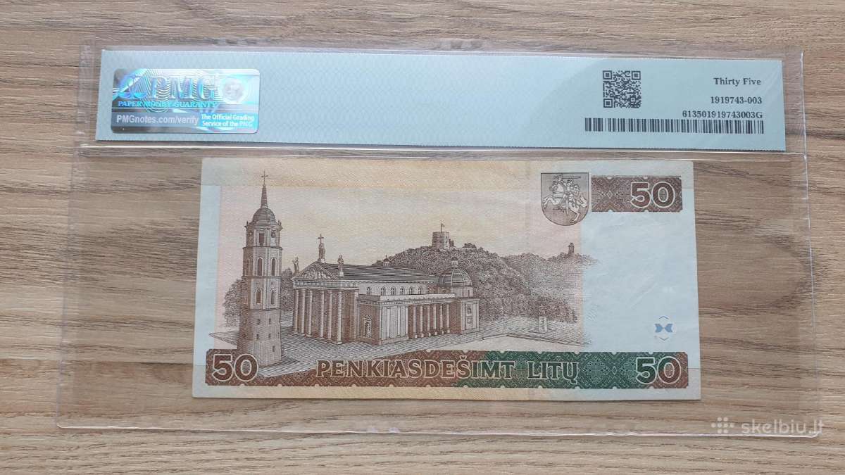 1998 metų 50 litų greidintas banknotas - nuotraukos Nr. 2