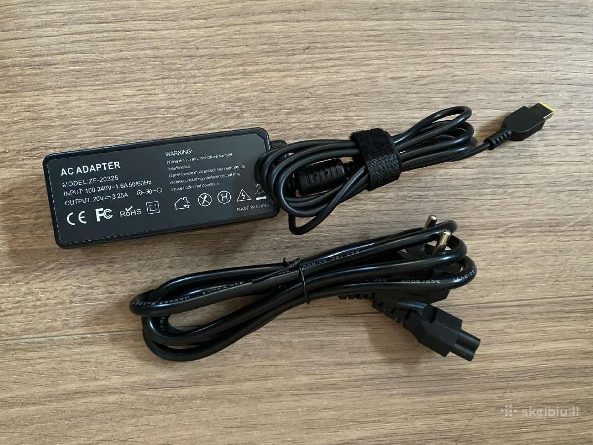 Įkroviklis nešiojamam kompiuteriui 65w, Slim Tip