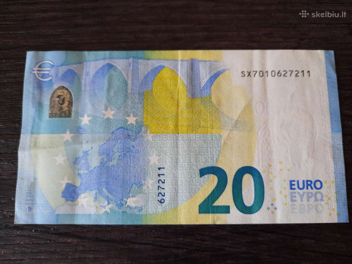 Euru banknotai įdomiais numeriais - nuotraukos Nr. 2