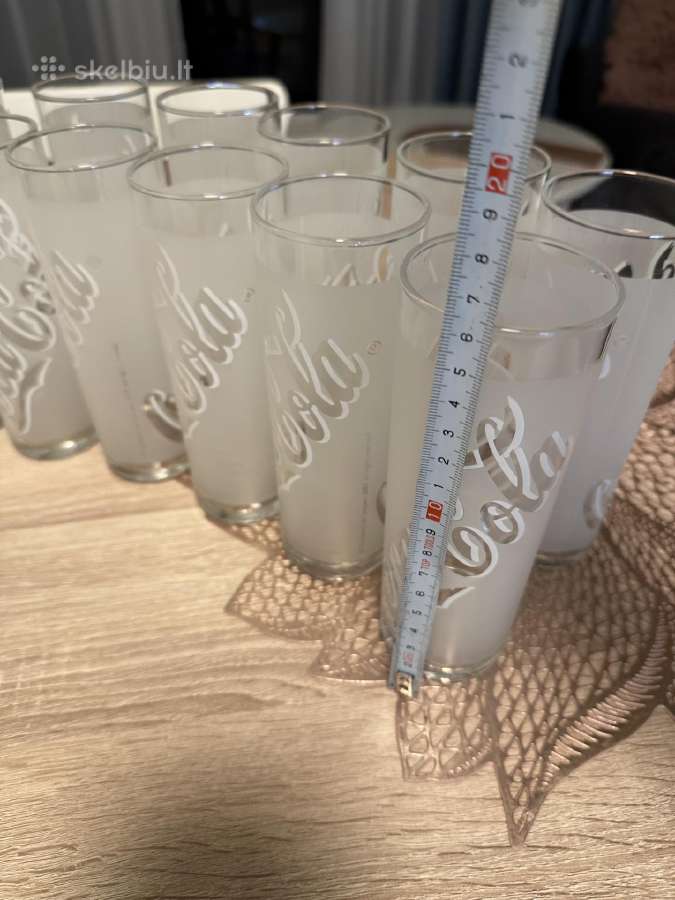 Coca cola stiklinės 12 vnt.