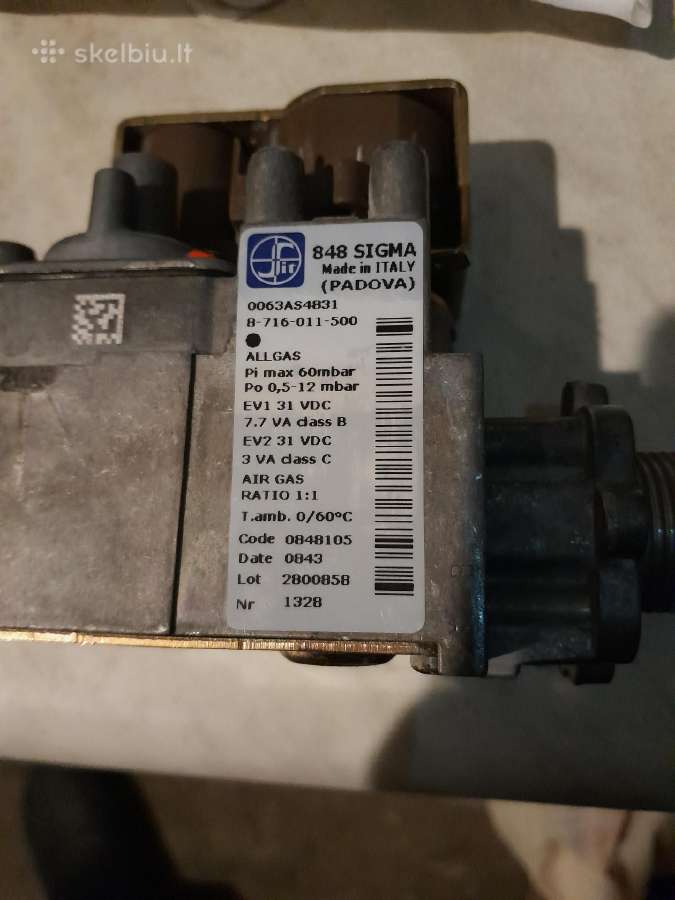 Dujų vožtuvas Sit Sigma 848 - nuotraukos Nr. 2