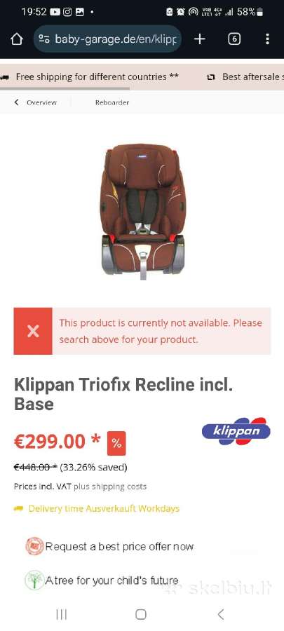 Automobiline vaikiška kėdute. - nuotraukos Nr. 4